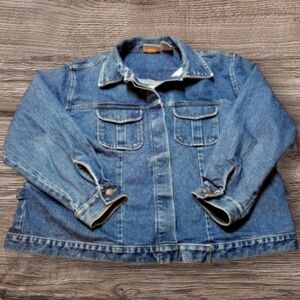 WOMEN'S BILL BLASS DENIM JACKET - NO SHOW BUTTONS - 2XL